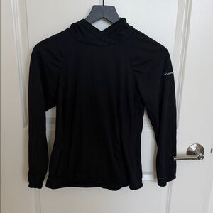 Columbia Black Hooded Performance Pullover
